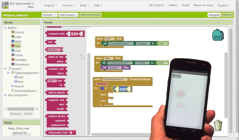 Progettazione con App Inventor 2